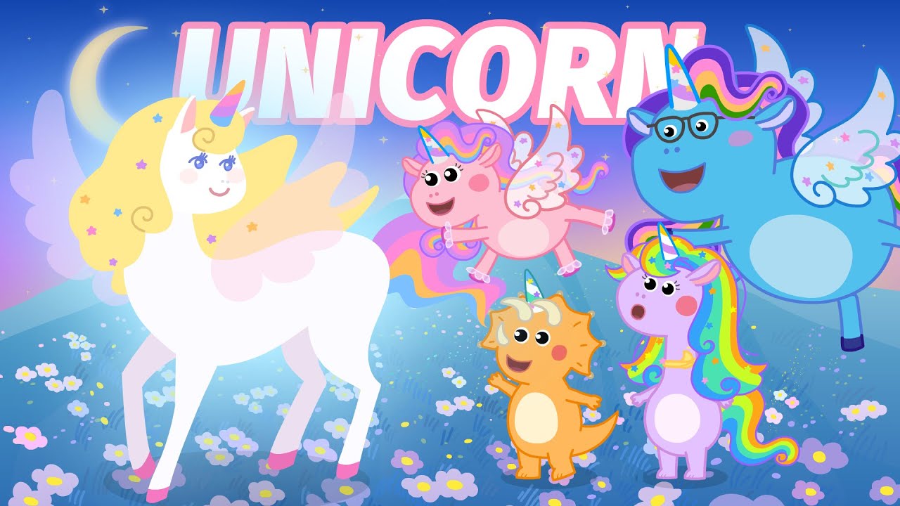 Unicorn】 🦄✨#Dotiesparty 🦖 #Dinosaur #cartoon #forkids #happy