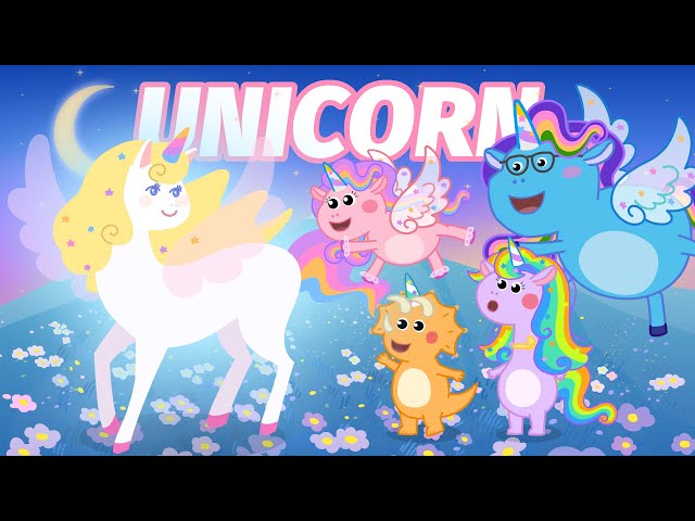 Unicorn】 🦄✨#Dotiesparty 🦖 #Dinosaur #cartoon #forkids #happy