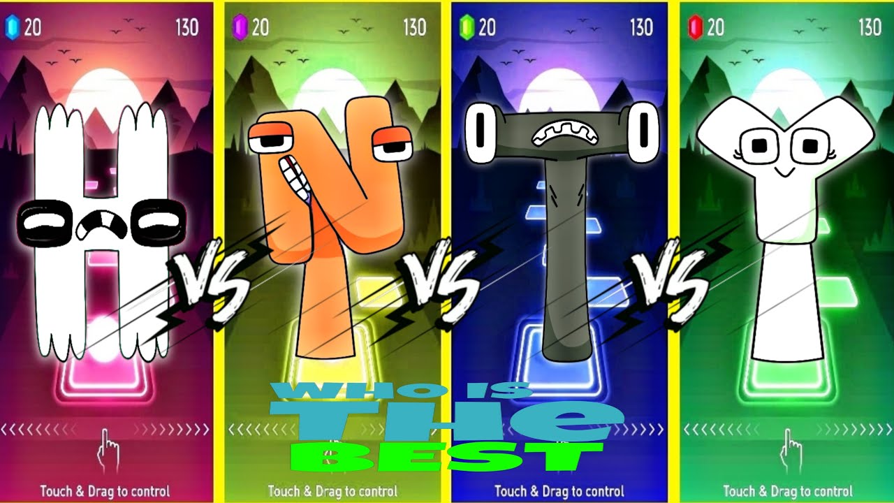 SPRUNKI OC FROM ALPHABET H🆚N🆚T🆚Y COFFIN DANCE SONG COVER 🎼 IN TILES HOP