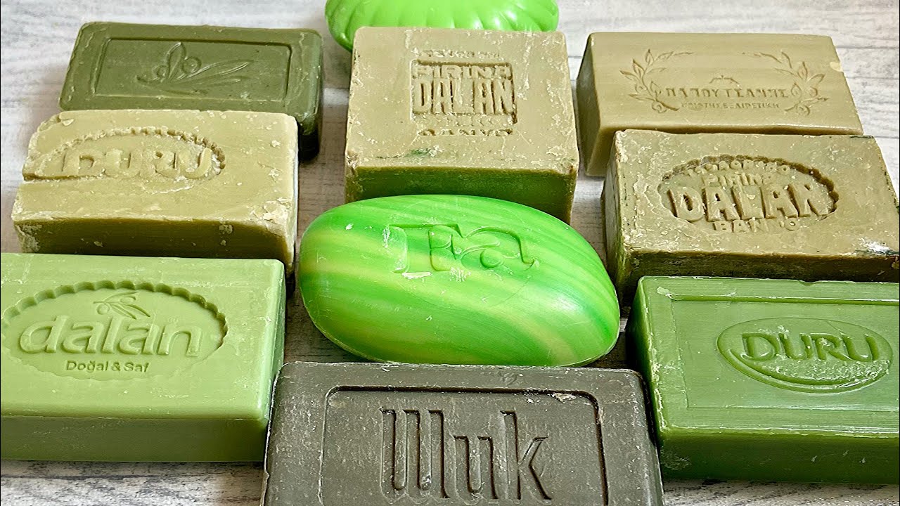 ASMR soap Relaxing sounds Soap crunch Хруст мыла Резка мыла АСМР 💚