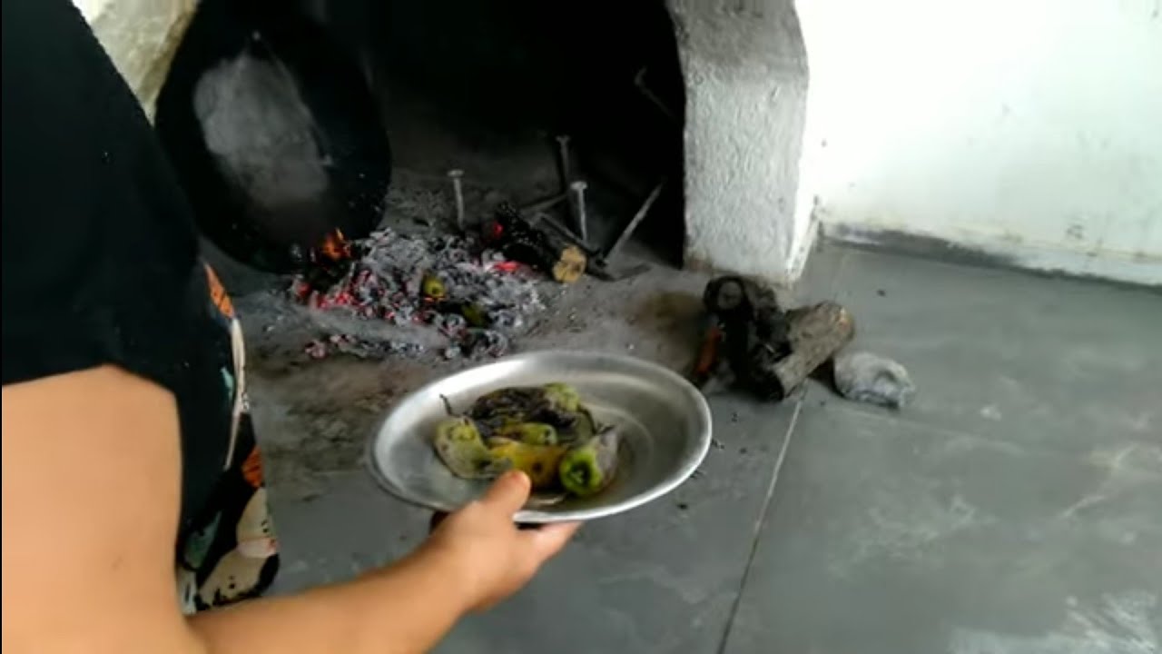 DAĞ EVİNDE KÖZ BİBERLE KAHVALTI#pratikyemektarifleri