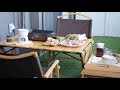 【おうちキャンプ】ブルーノホットプレートでバーベキュー！お肉・お酒、コーヒー・ケーキ！べランピングBBQ＆cafe。