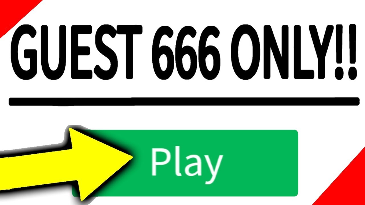 Only Guest 666 Can Play This Roblox Game Youtube - nicsterv playing as guest 666 roblox