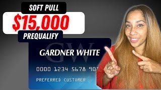  Gardner White Credit Card With Soft Pull To Prequalify! Credit Builder Primary Tradeline! screenshot 2
