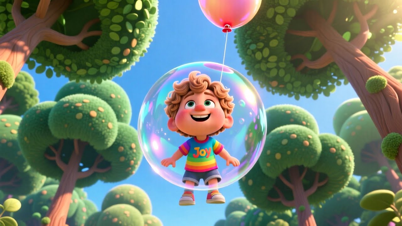 Flying in a Bubble Balloon – Long Kids Fun and Learning Rhyme