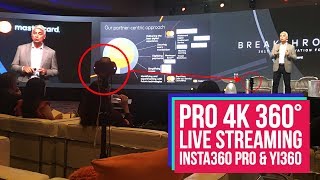 Professional 4K 360° live streaming with Insta360 Pro and Yi 360 VR