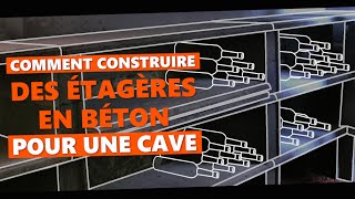Comment construire des étagères en béton pour une cave