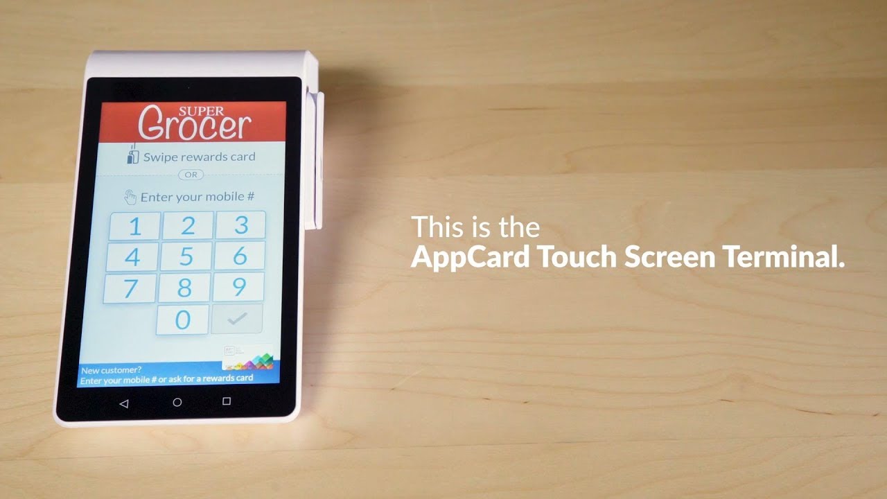 AppCard Touchscreen Terminal - YouTube