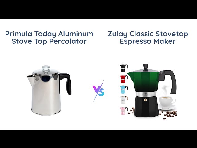 Comparing Primula Classic Stovetop Espresso Maker vs Today Aluminum  Percolator - Which is Better? 
