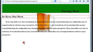 CSS Tutorial in Filipino Part 6