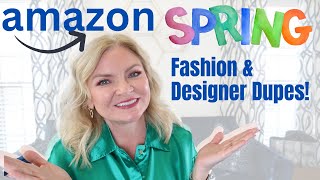 Amazon Spring Finds and Designer Dupes! #amazon #amazonfashion #over40 #over50