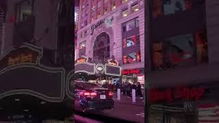 Taxi through Times Square, sped up #nyc #newyork #timessquare #silife #shorts