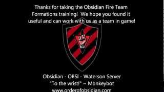 Obsidian Fire Team Formations Training Video