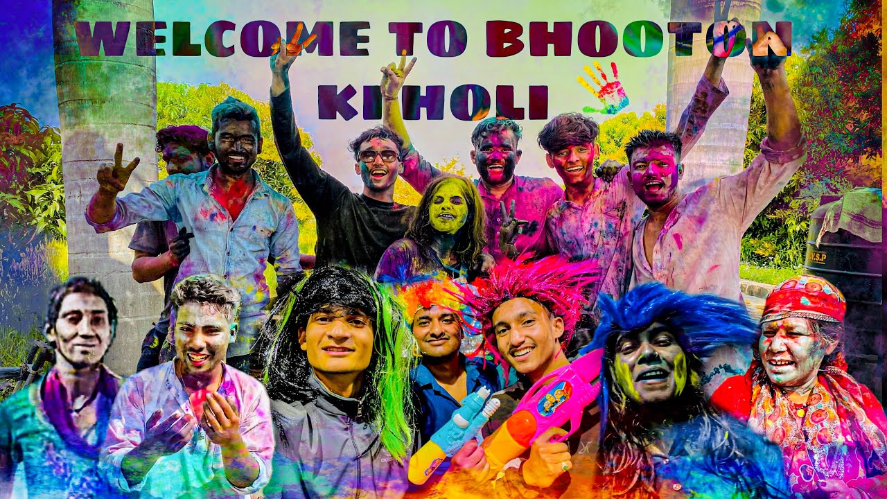 Welcome To Bhooton Ki Holi || Bura Na Mano Holi Hai || Funny Video || AJ Vlogx