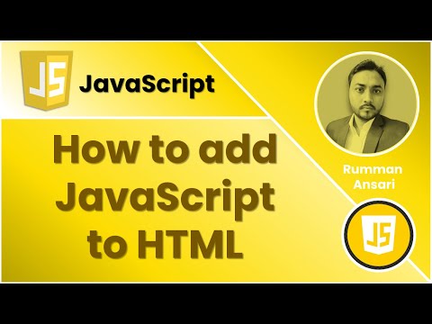 How to add JavaScript to html