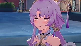 Fu Xuan Having Trouble Saying Onegai Jp Dub Honkai Star Rail