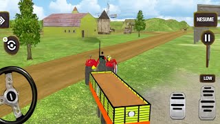 Indian Tractor Driving 🚜 | Village Farming Simulator GameplayTractor Trolley Driving Game 😲 screenshot 3