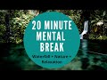 20 Minute Mental Break With Nature Relaxing Waterfall And Bird Nature Sounds With Relaxing BGM 