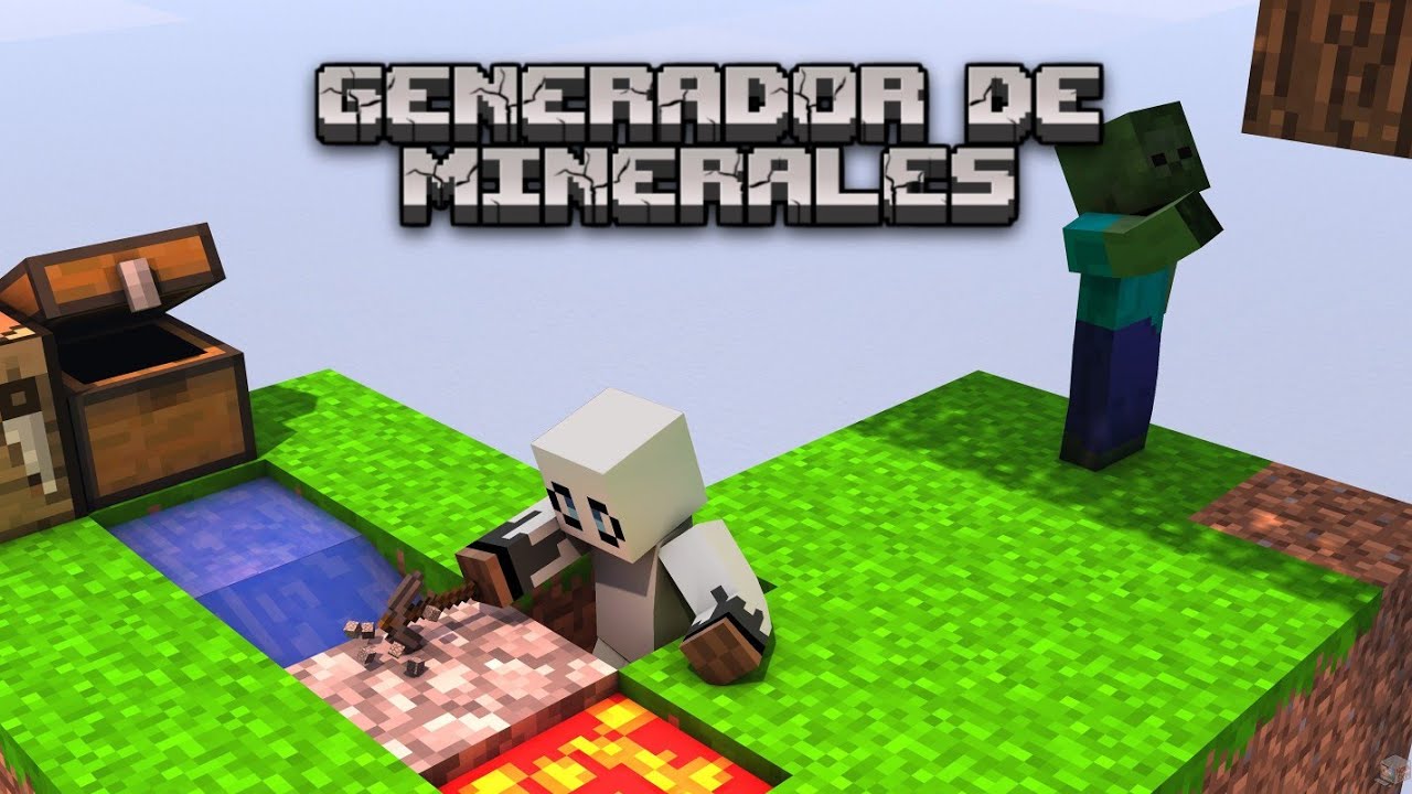 CREAR TU PROPIO GENERADOR DE MINERALES! | MINECRAFT | SKYBLOCK | PS4 ...