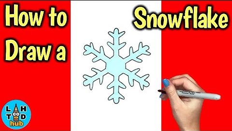 How to Draw a Snowflake Easy