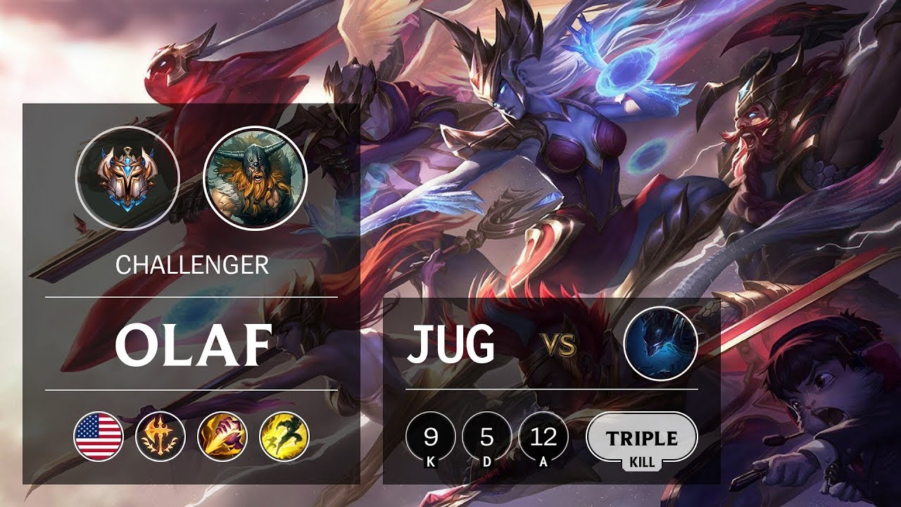 Olaf Jungle vs Nocturne - NA Challenger Patch 9.13
