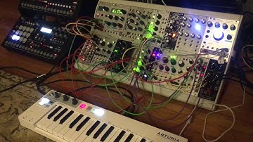 First patch with the Erica Black Wavetable VCO