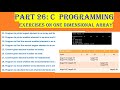 Video 26: C Programming, One Dimension (1D) Array exercises, largest,  snallest, binary, octal, hex
