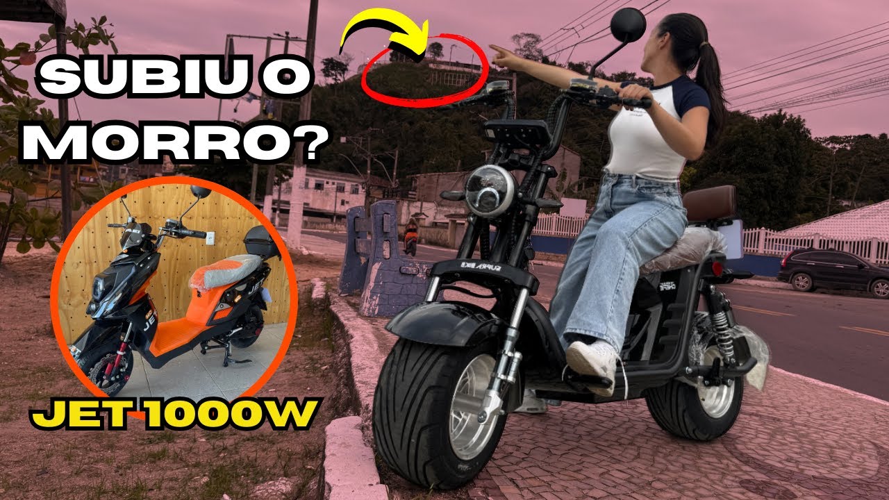 Subindo morro com a scooter X12 e a JET (SEM CORTE)