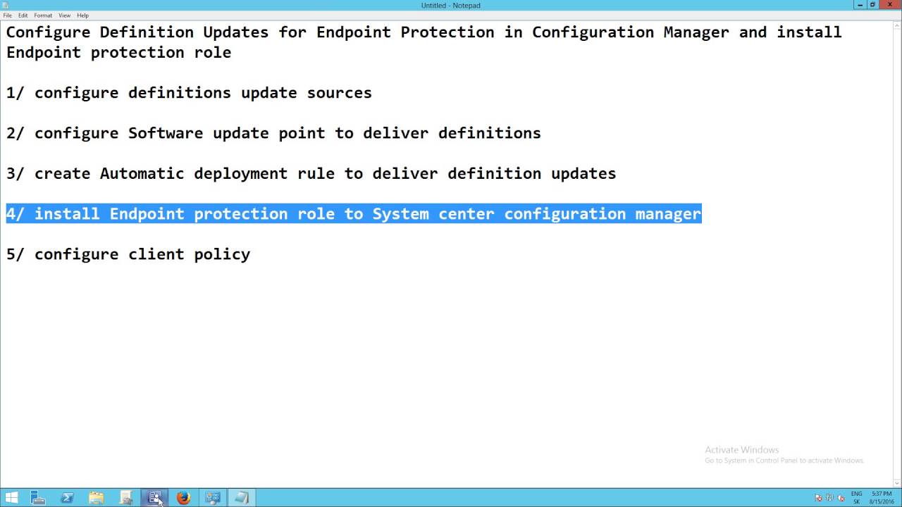sccm how to deploy endpoint security sccm how to deploy endpoint security