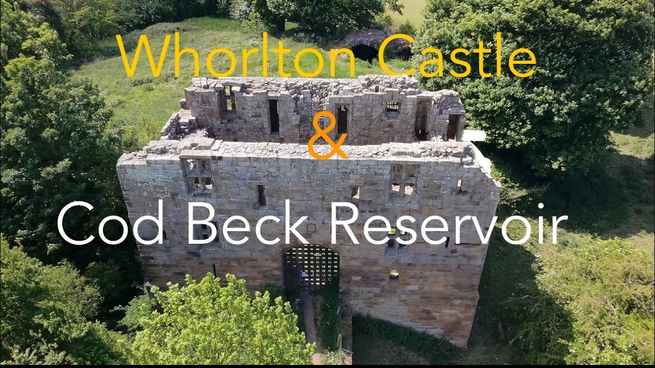 Drone Flight over Whorlton Castle, Sheep Dip & Cod Beck Reservoir ...