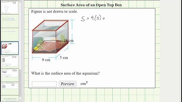 Find the Surface Area of an Open Top Box