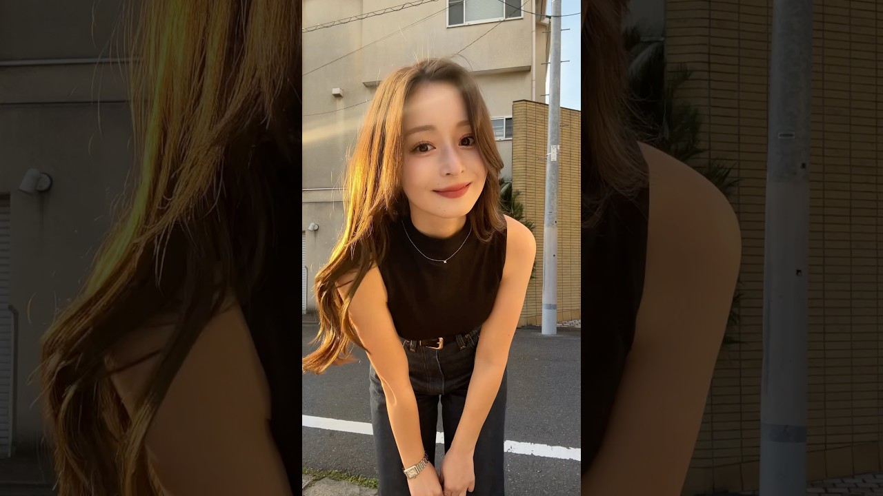 前髪ぱっつんとは思えないほどの綺麗にセットできた♡ #ootd #fitcheck #夏服
