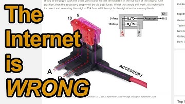 Fuse Tap/Piggyback Holder - The CORRECT Way