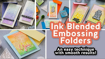 Ink Blended Embossing Folder Impressions   My FAVORITE Embossing Folder Technique!
