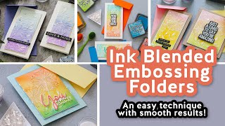 Ink Blended Embossing Folder Impressions  My FAVORITE Embossing Folder Technique!