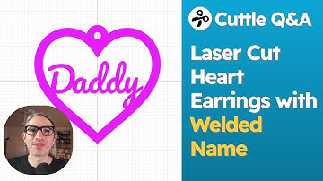 Heart Earring with Welded Text (Cuttle Q&A)