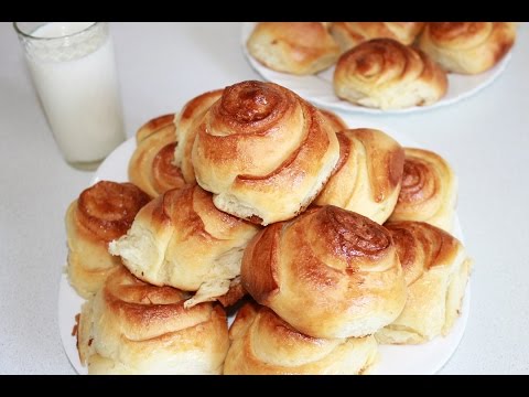 Сдобные домашние булочки,мягкие,вкусные. Простой рецепт