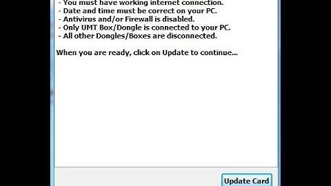 umt card update fail solution