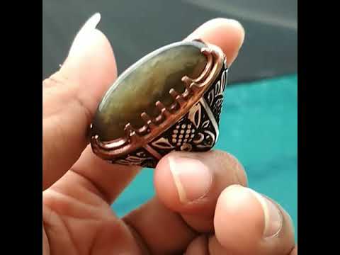 Membuat RING STAINLESS batu akik | monel | emban | batu cincin. 