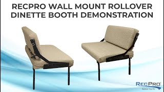 RecPro Wall Mount Rollover Dinette Booth Demonstration