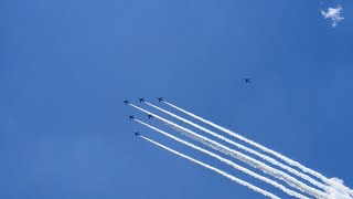 東京都内　ブルーインパルス編隊飛行　2020529
