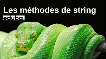 08 les méthodes de string