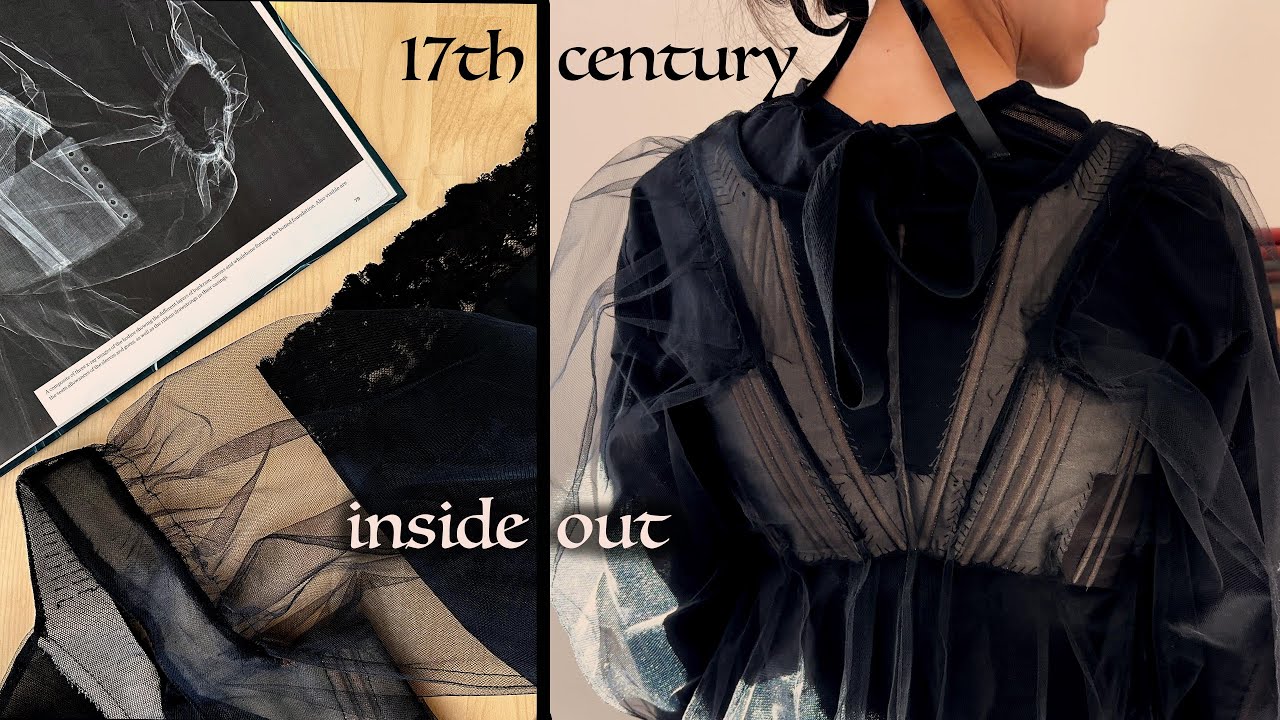 Я сшила вывернутый наизнанку лиф в стиле 1630-х годов.