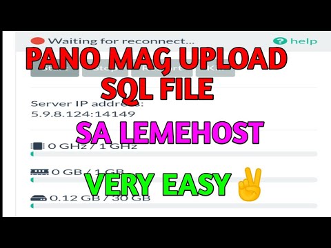 Video: Paano Mag-upload Ng Mga Sql File