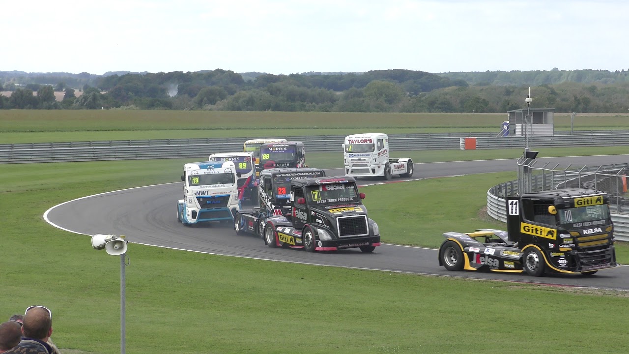scania thailand group Lap 1 BTRA Truck championship Div 1 R3 at Snetterton British Truck Racing 9Sep18 131p