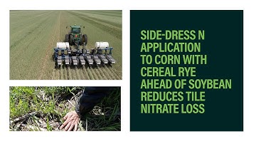 Side Dress N Application to Corn with Cereal Rye Ahead of Soybean Reduces Tile Nitrate Loss