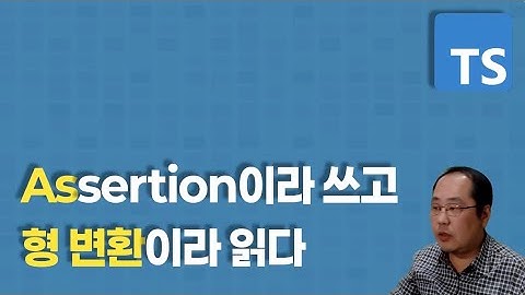 Assertion이라 쓰고 형 변환이라 읽다.