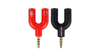 Splitter Audio Shape U 3.5mm ke Headphone & Mic - K0650