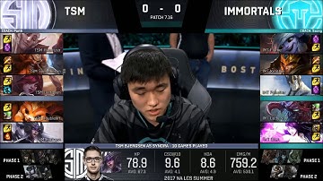 TSM vs IMT game 1 highlights | 2017 NA LCS SUMMER SPLIT FINALS | TSM vs Immortals