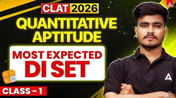 CLAT 2026 Quantitative Aptitude | Quants Most Expected Di Set for CLAT Exam | DI SET Class 1